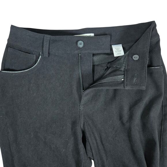 Coldwater‎ Creek Natural Waist Moleskin Bootcut Pants 8 Black NWT - Picture 4 of 14